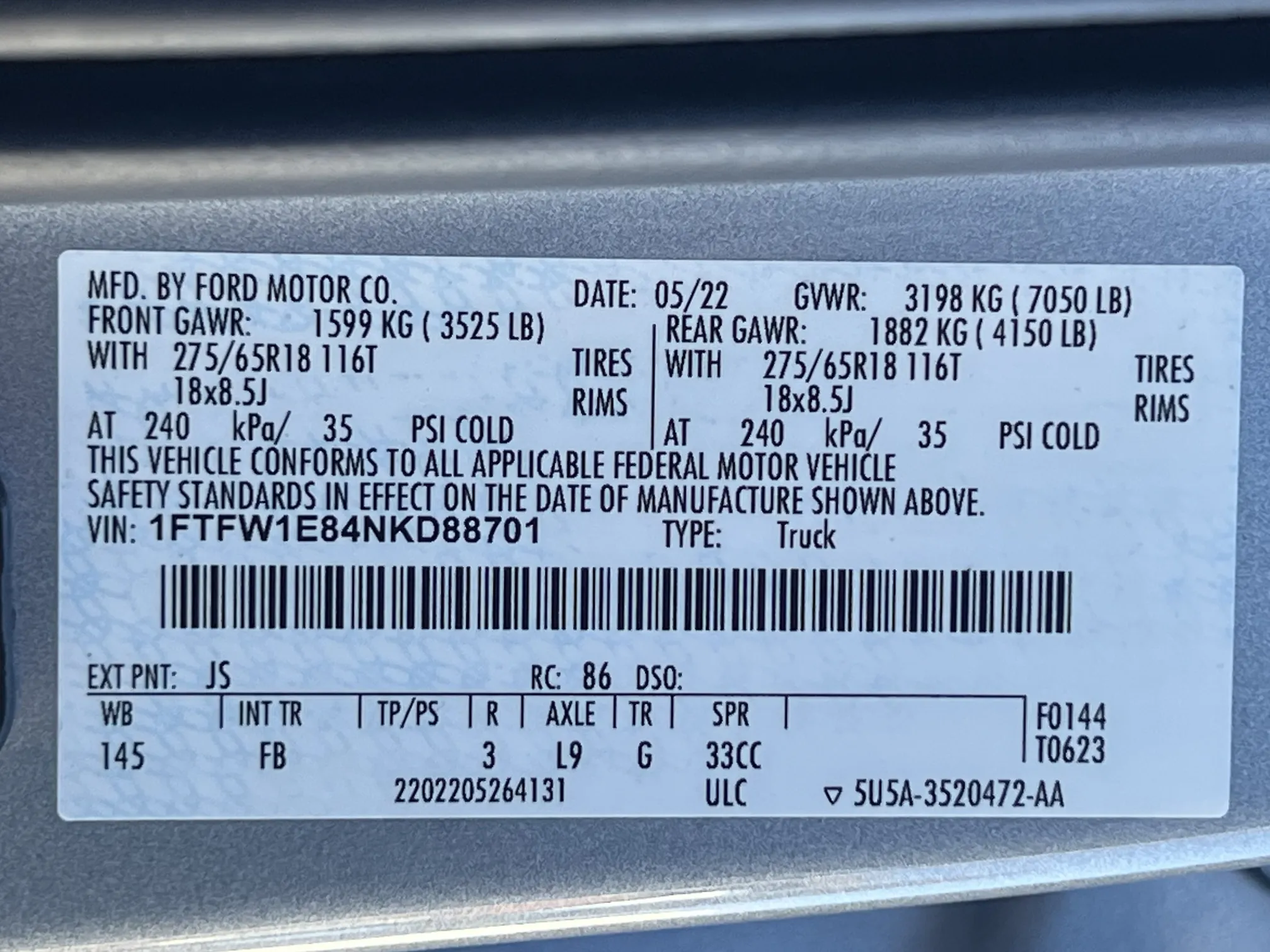 2022 Ford F-150 supercrew