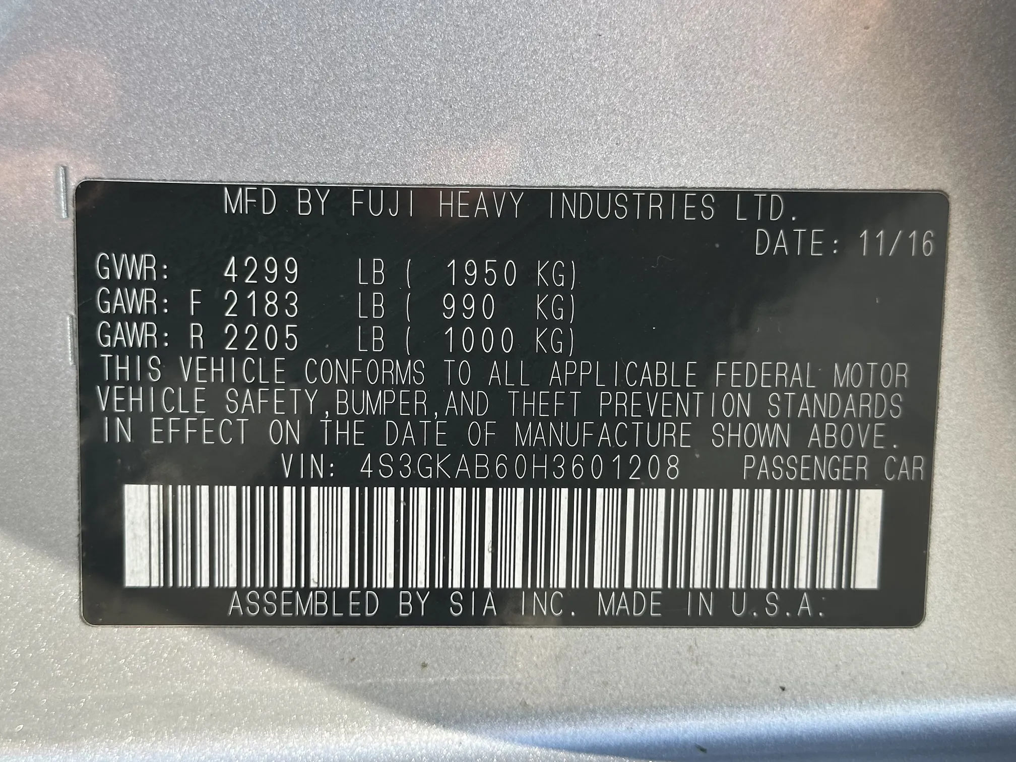 2017 Subaru Impreza Premium - Silver