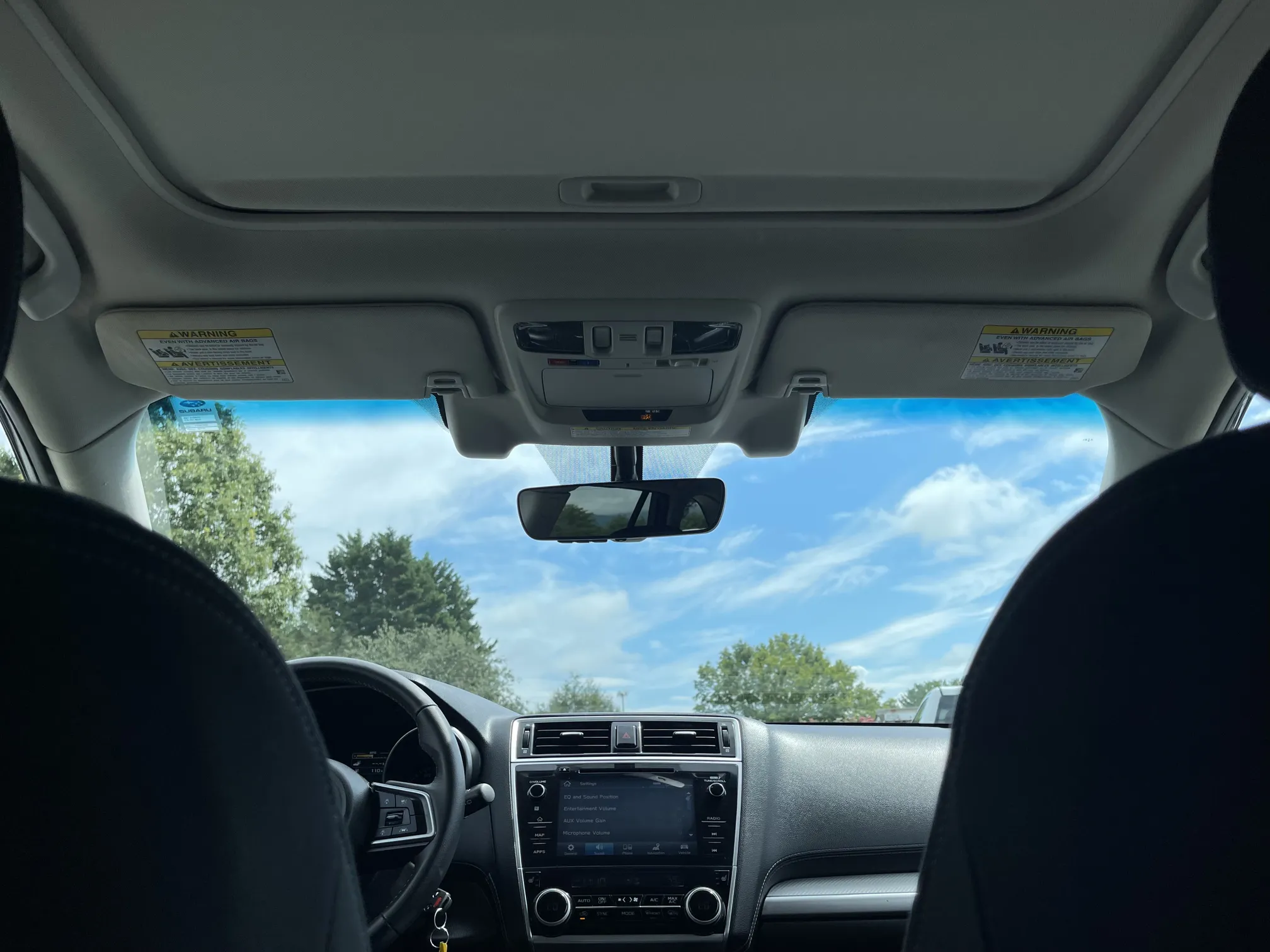 Front entertainment system