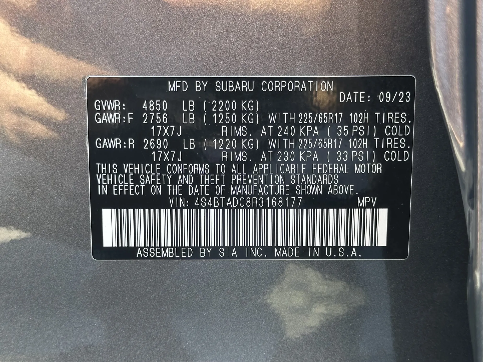 2024 Subaru Outback Premium - Gray