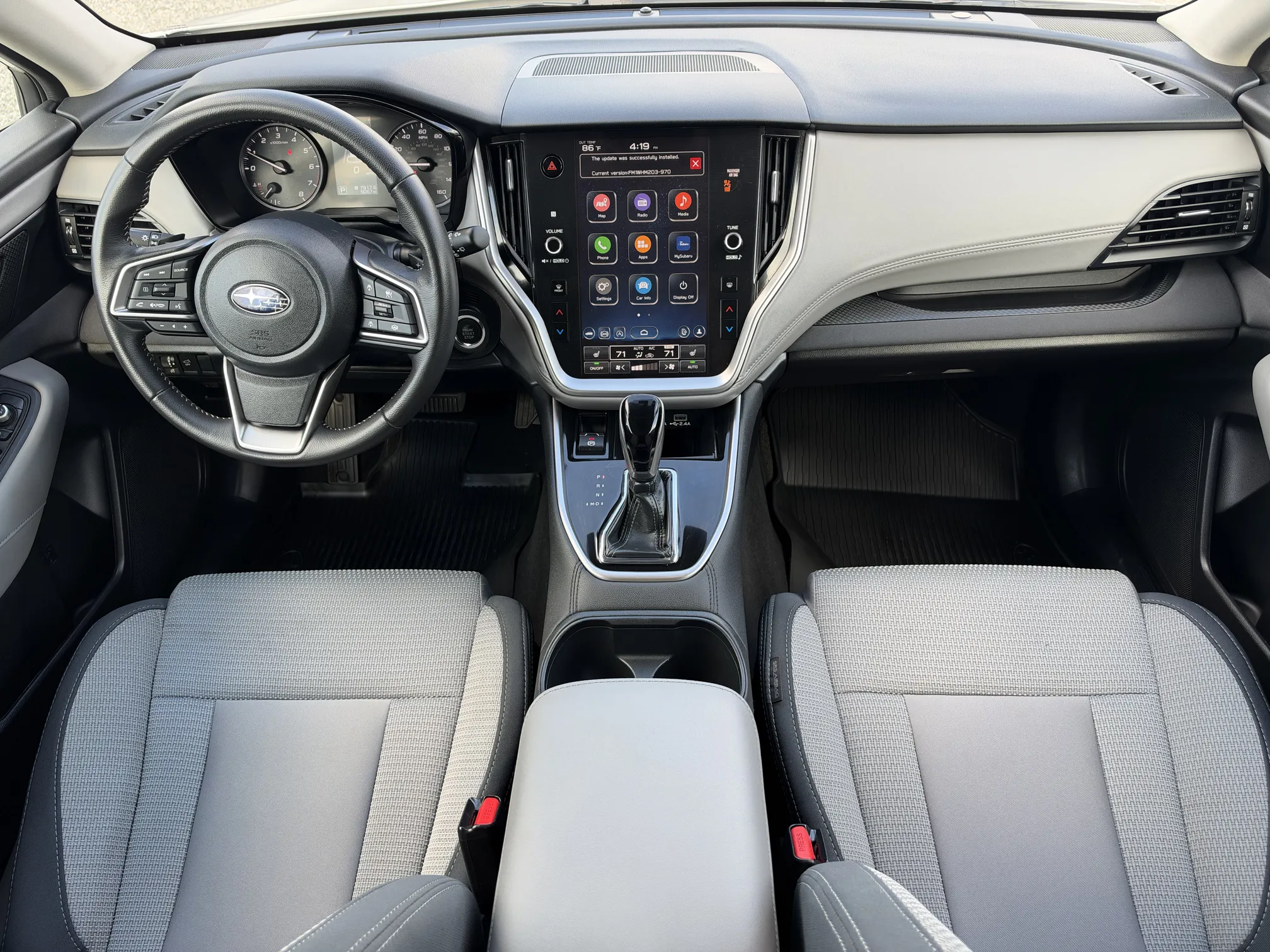 Front entertainment system