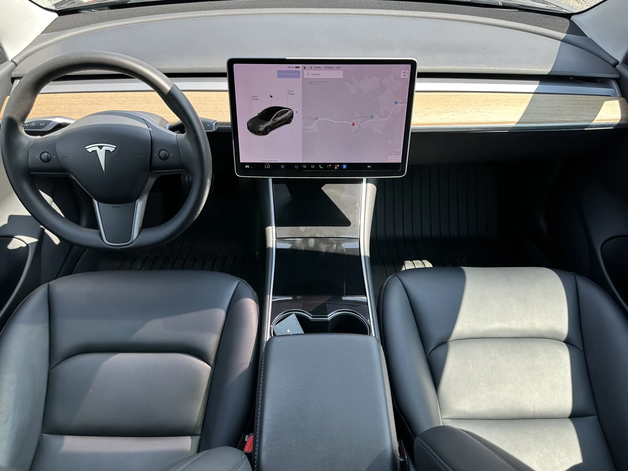 Front entertainment system