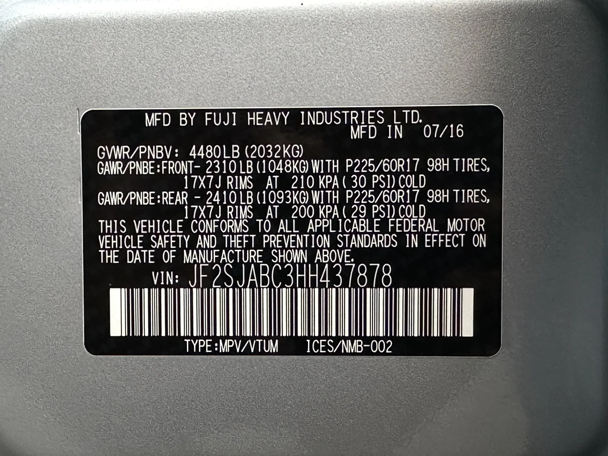 2017 Subaru Forester Base