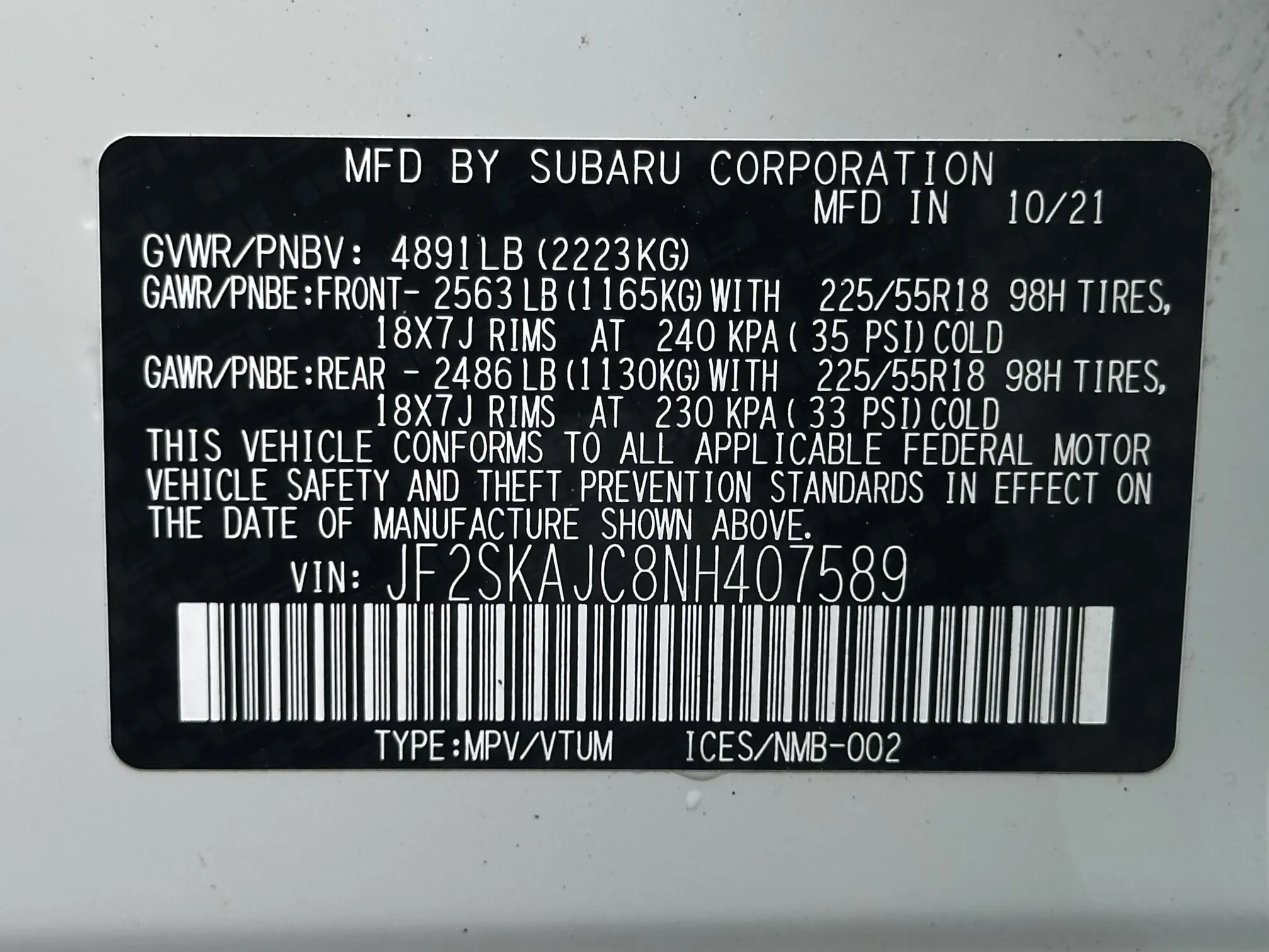 2022 Subaru Forester Sport - White