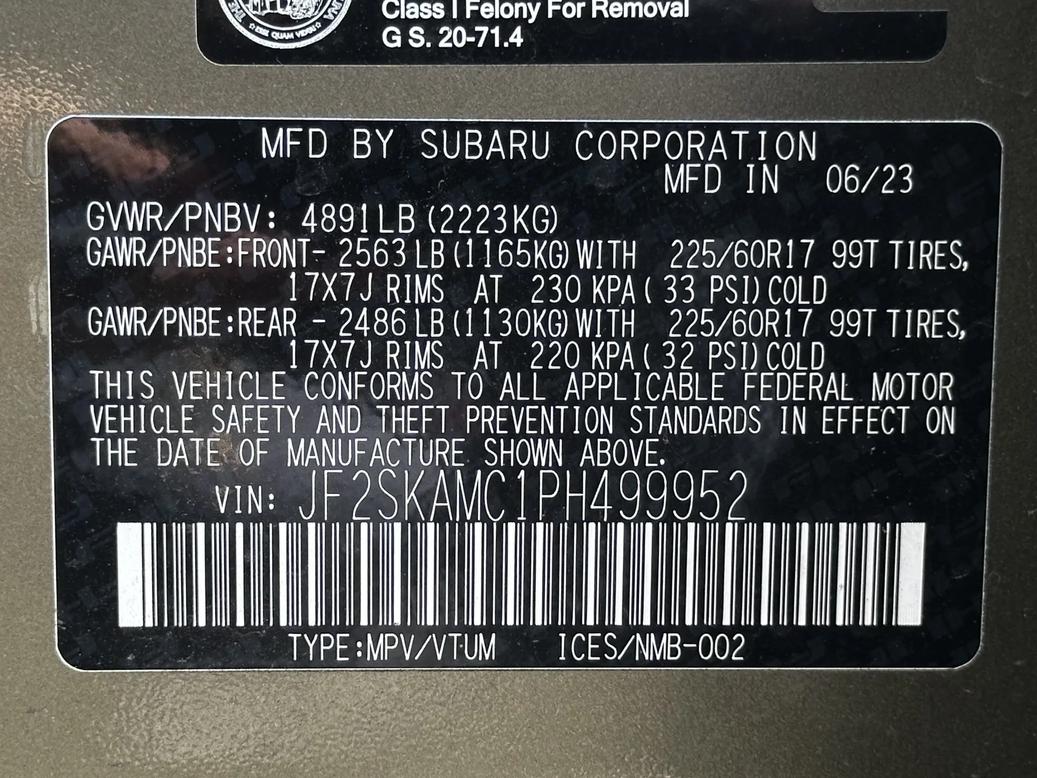2023 Subaru Forester Wilderness