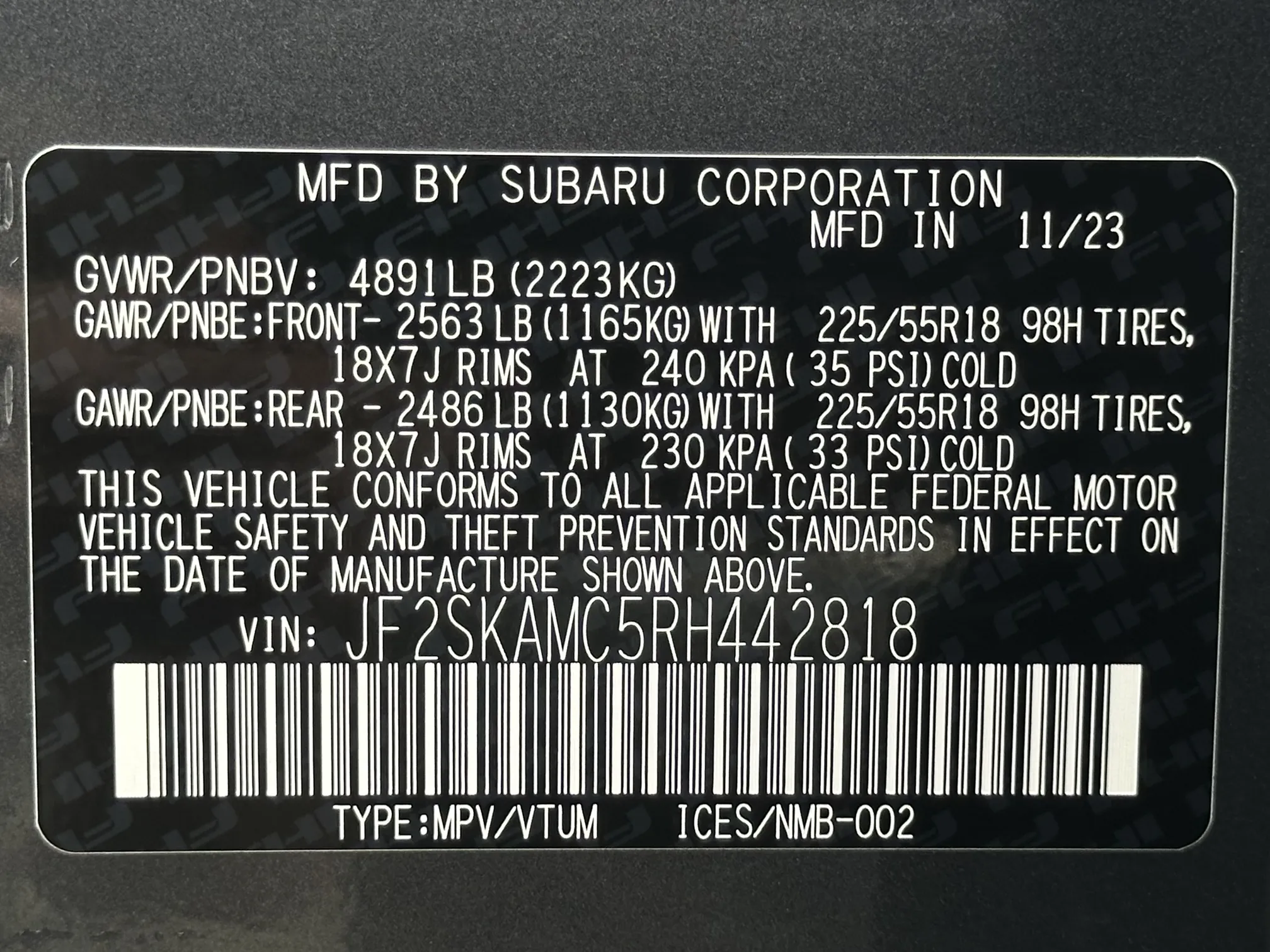 2024 Subaru Forester touring