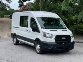 2020 Ford Transit Cargo Van T-250 130″ Med Rf 9070 GVWR AWD / 63K Miles