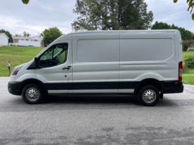 2020 Ford Transit Cargo Van T-250 130″ Med Rf 9070 GVWR AWD / 63K Miles