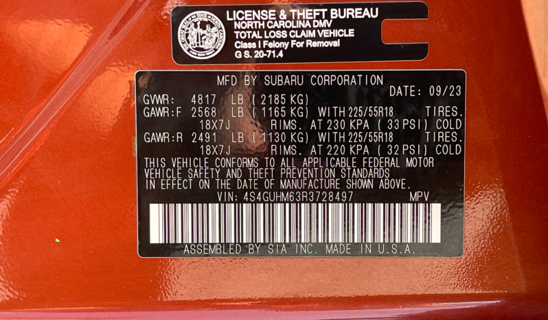 
								2024 Subaru Crosstrek Limited /3K Miles full									