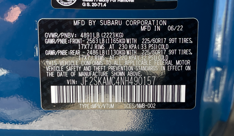 
								2022 Subaru Forester Wilderness CVT / 11K Miles full									
