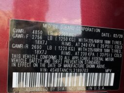 
										2020 Subaru Outback Limited / 56k full									