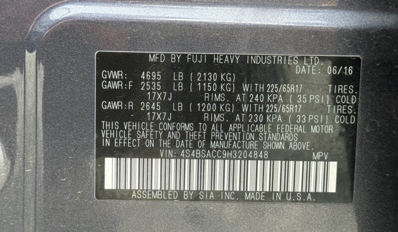 
								2017 Subaru Outback Premium /79 K Miles full									