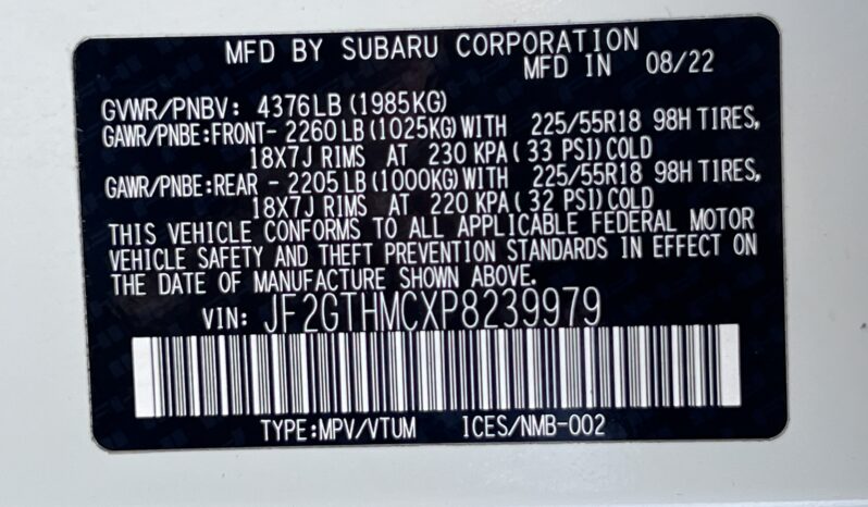 
								2023 Subaru Crosstrek Limited / 29k full									