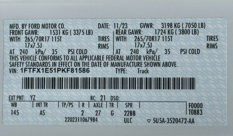 
								2023 Ford F-150 / 23k full									