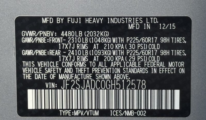 
								2016 Subaru Forester Premium / 89K full									