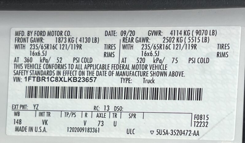 
								2020 Ford Transit 250 / 21K full									