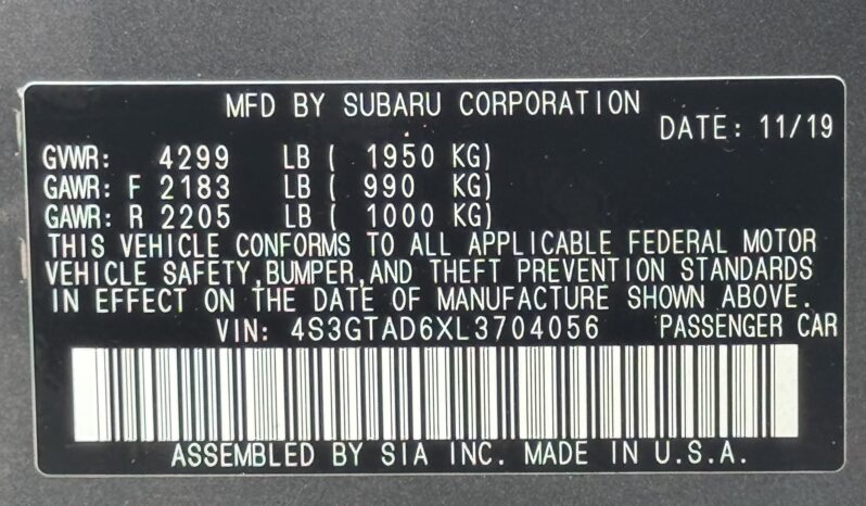 
								2020 Subaru Impreza Premium / 79K full									