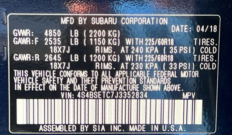 
								2018 Subaru Outback Touring / 103k full									